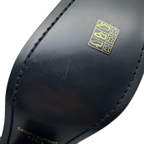 サンローランパリ ブーツ パテント サイドジップ  メンズサイズ40 713137 SAINT LAURENT PARIS 靴 黒