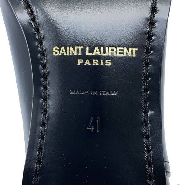 サンローランパリ ブーツ テリー ヒール アンクル メンズサイズ41 709447 SAINT LAURENT PARIS 靴 黒