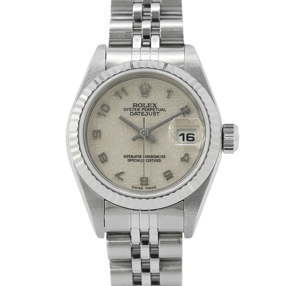 ロレックス レディデイトジャスト 79174 P番 ホワイトコンピューター文字盤 ROLEX 腕時計