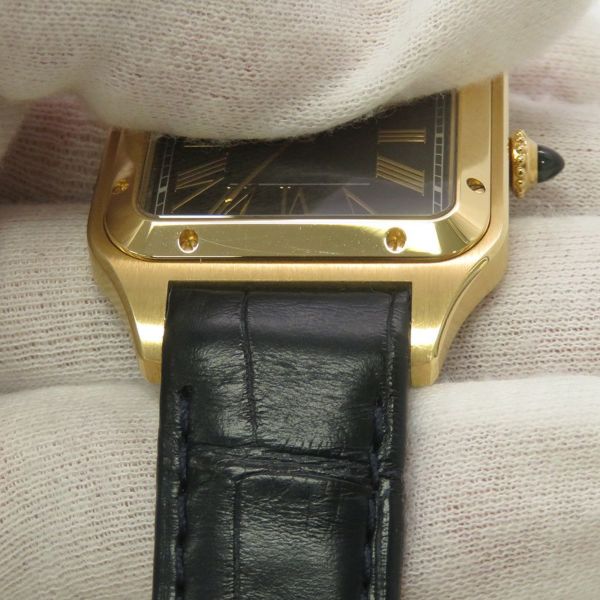 カルティエ サントス デュモン LM WGSA0077 Cartier 腕時計 ブルー文字盤