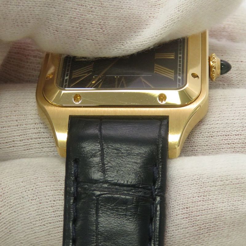 カルティエ サントス デュモン LM WGSA0077 Cartier 腕時計 ブルー文字盤