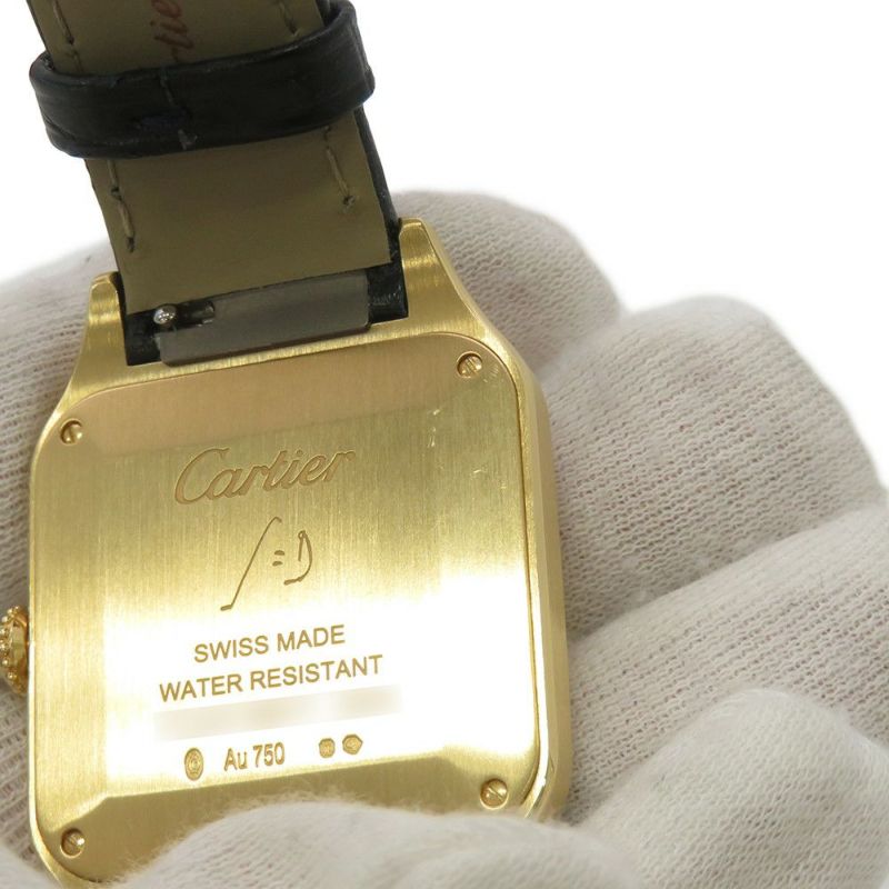 カルティエ サントス デュモン LM WGSA0077 Cartier 腕時計 ブルー文字盤