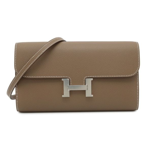 エルメス 長財布 コンスタンス トゥーゴー ロング エトゥープ/シルバー金具 エプソン K刻印 財布