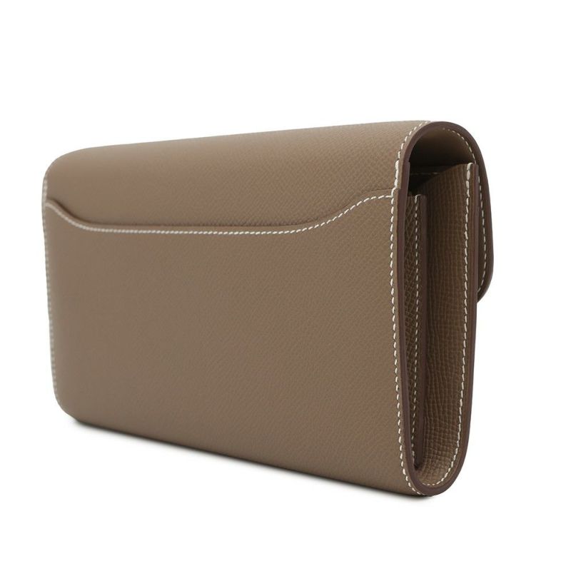 エルメス 長財布 コンスタンス トゥーゴー ロング エトゥープ/シルバー金具 エプソン K刻印 財布