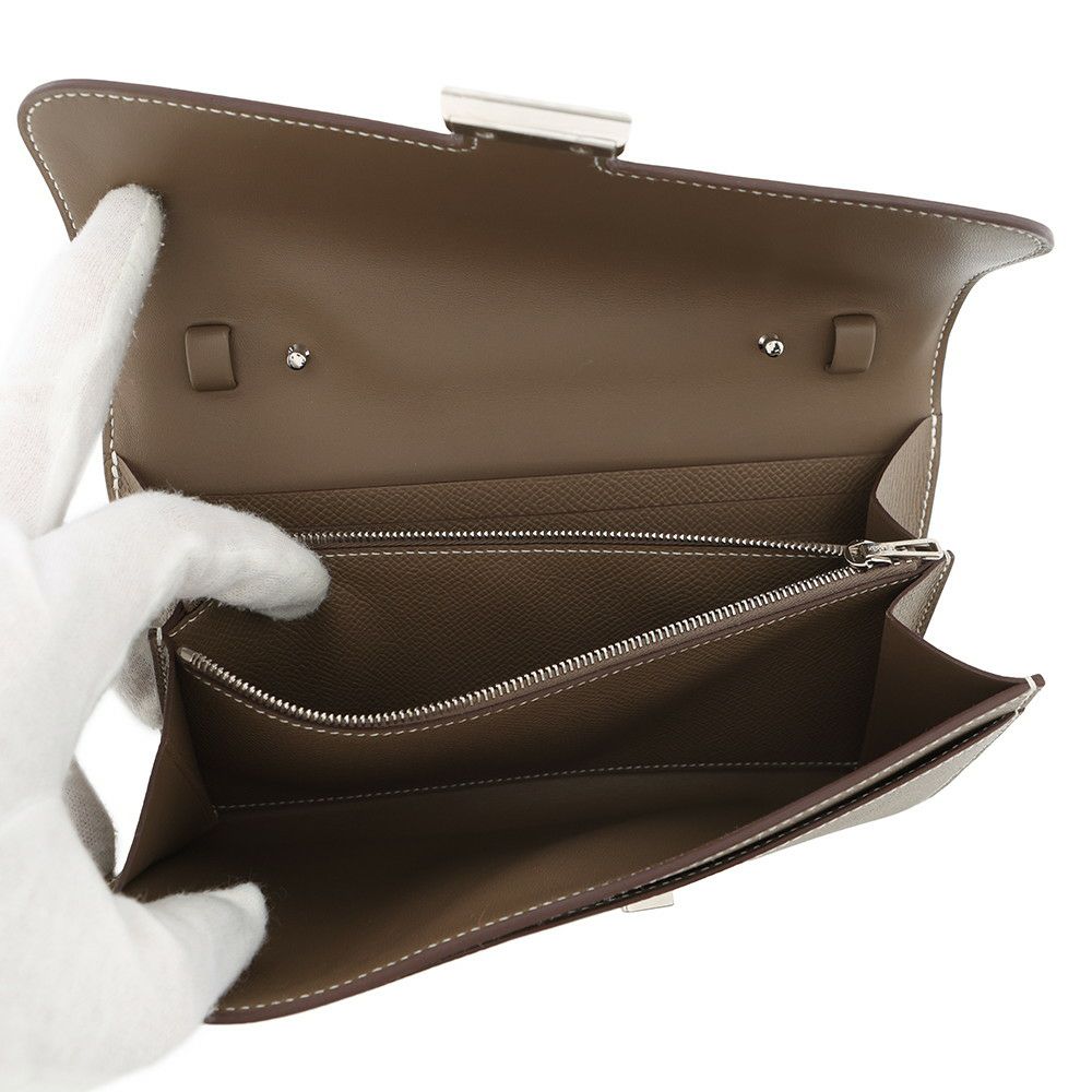 エルメス 長財布 コンスタンス トゥーゴー ロング エトゥープ/シルバー金具 エプソン K刻印 財布