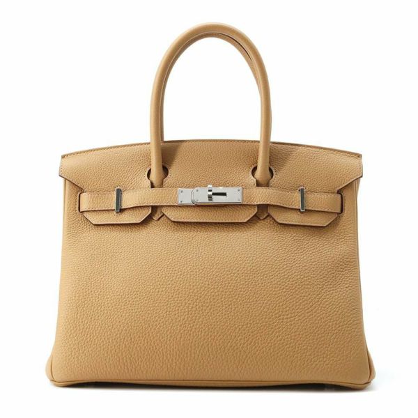 エルメス バーキン30 ビスキュイ/シルバー金具 トゴ Z刻印 HERMES Birkin ハンドバッグ