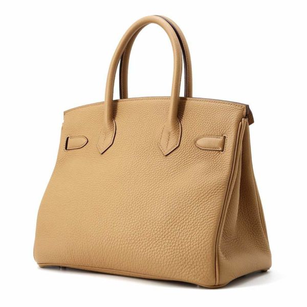 エルメス バーキン30 ビスキュイ/シルバー金具 トゴ Z刻印 HERMES Birkin ハンドバッグ