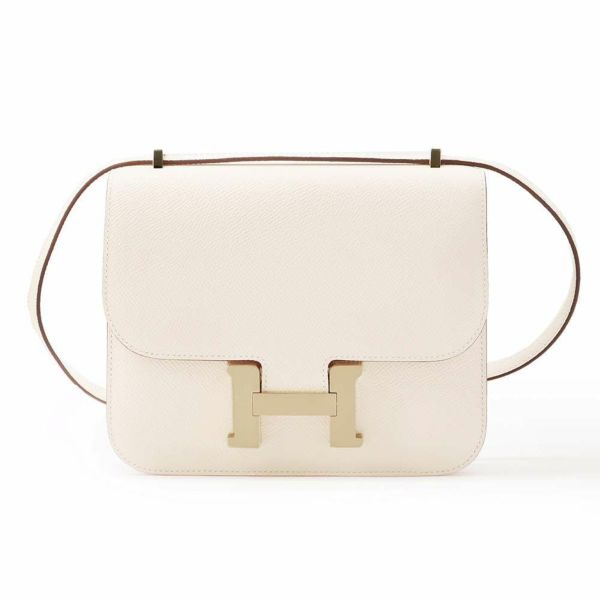 エルメス ミニ コンスタンス3 ミロワール ナタ/シャンパンゴールド金具 ヴォーエプソン B刻印