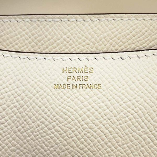 エルメス ミニ コンスタンス3 ミロワール ナタ/シャンパンゴールド金具 ヴォーエプソン B刻印