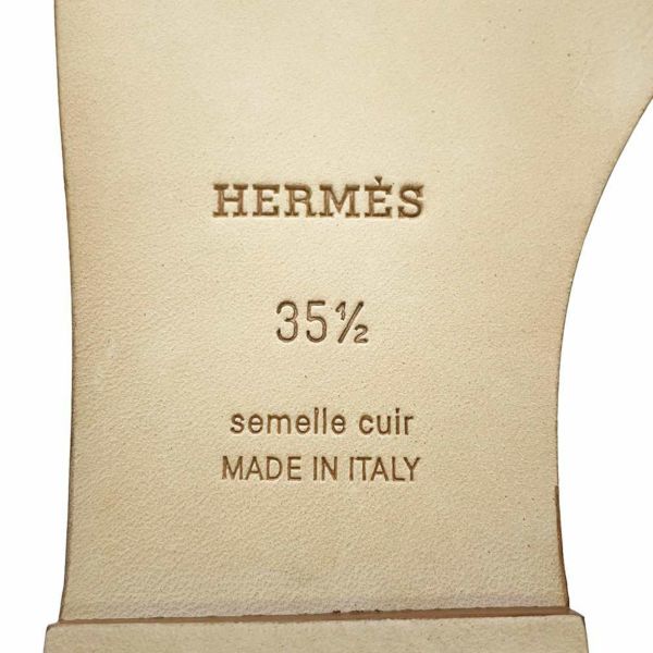 エルメス サンダル オラン レザー レディースサイズ35 1/2 HERMES 靴 白