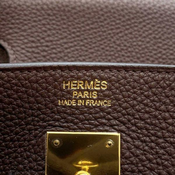 エルメス バーキン40 エベンヌ/ゴールド金具 トゴ □P刻印 HERMES Birkin ハンドバッグ