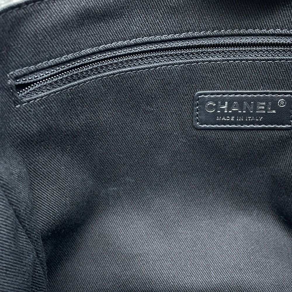 シャネル トートバッグ ドーヴィルライン ミディアム ショッピングバッグ ココマーク A67001 CHANEL チェーントート 黒