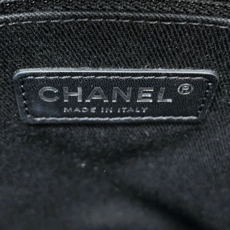 シャネル トートバッグ ドーヴィルライン ミディアム ショッピングバッグ ココマーク A67001 CHANEL チェーントート 黒