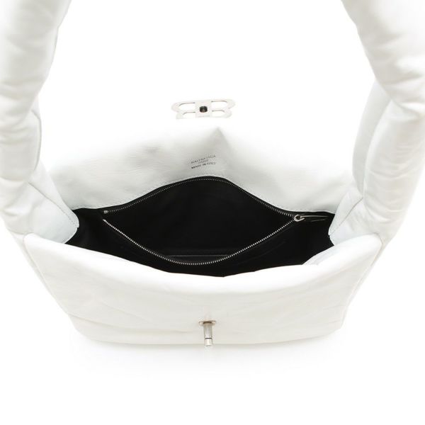 バレンシアガ ショルダーバッグ モナコ レザー 787896 BALENCIAGA 白 ワンショルダーバッグ