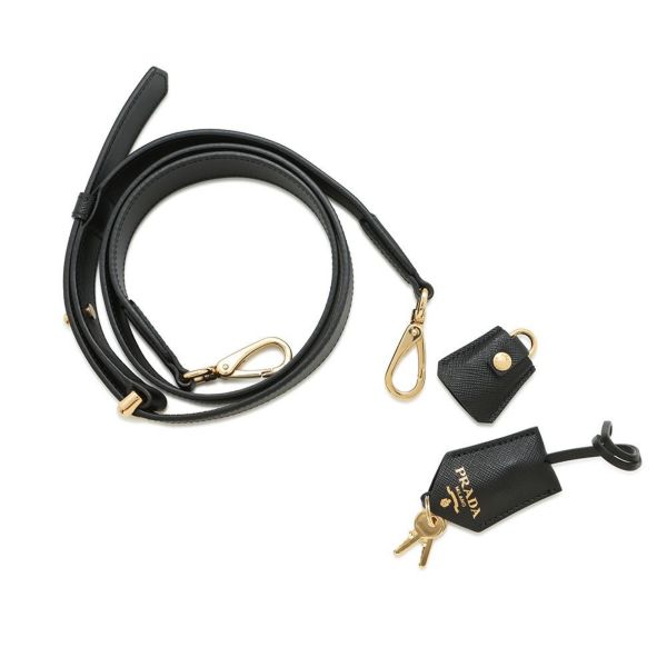 プラダ ハンドバッグ シンボル エンブロイダリー 1BB846 PRADA 2wayショルダーバッグ 黒