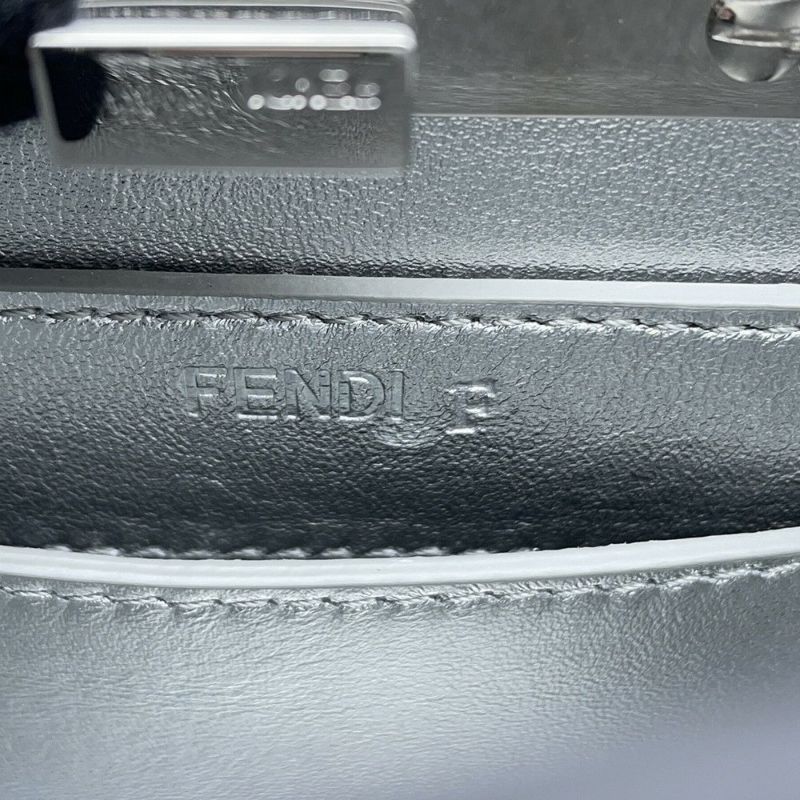 フェンディ ハンドバッグ ピーカブーアイシーユー クリスタルFF プチ 8BN335 FENDI 2wayショルダーバッグ ファミリーセール品