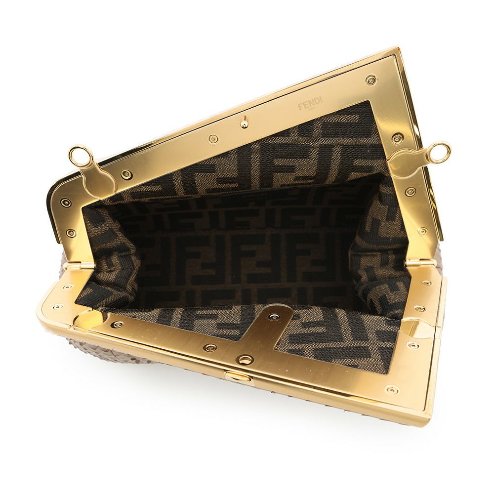 フェンディ ショルダーバッグ ファースト スモール パイソン 8BP129 FENDI 2way クラッチバッグ