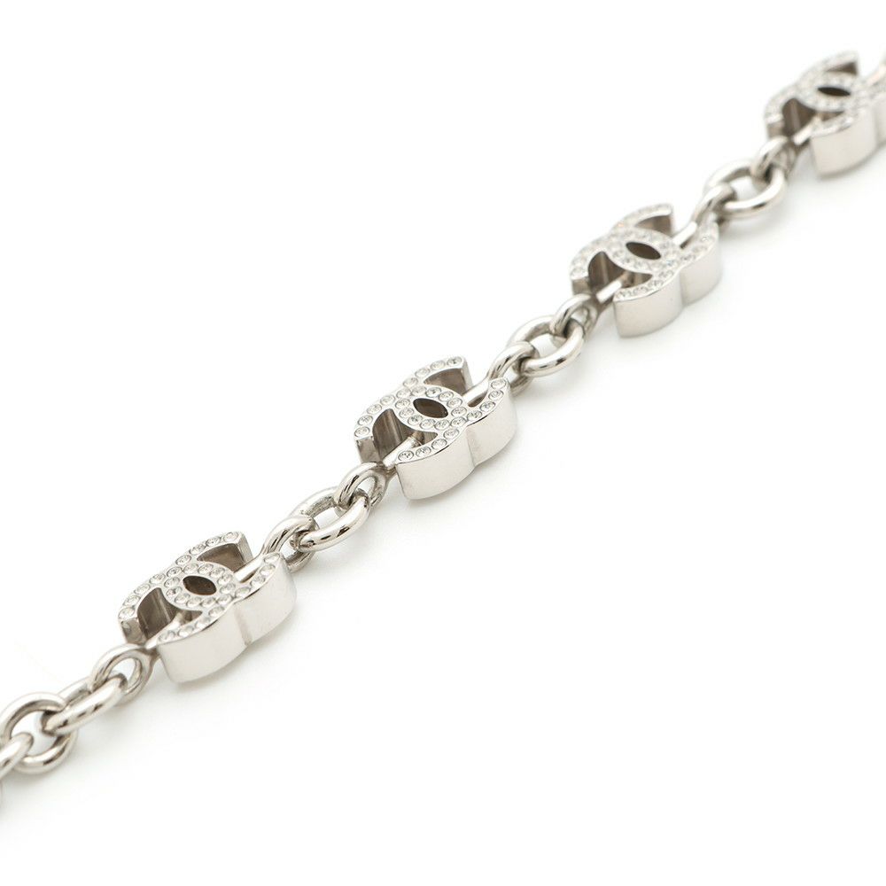 シャネル ネックレス ココマーク 5P ラインストーン メタル ABE836 CHANEL アクセサリー チョーカー
