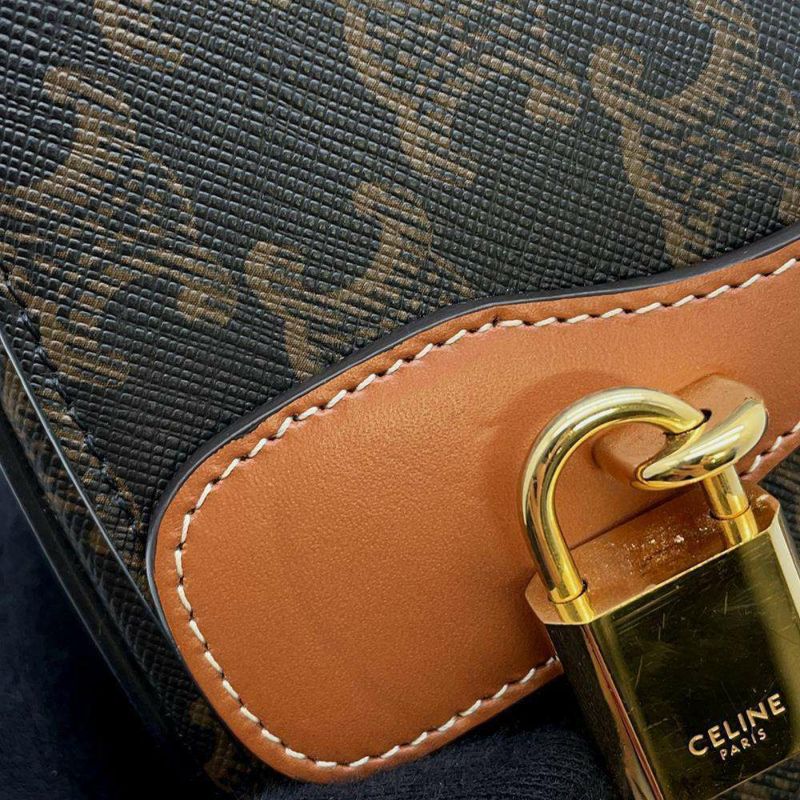 セリーヌ ハンドバッグ トリオンフ ストラップ付きクラッチ PVC 10I592DQ2.04LU 2wayショルダーバッグ