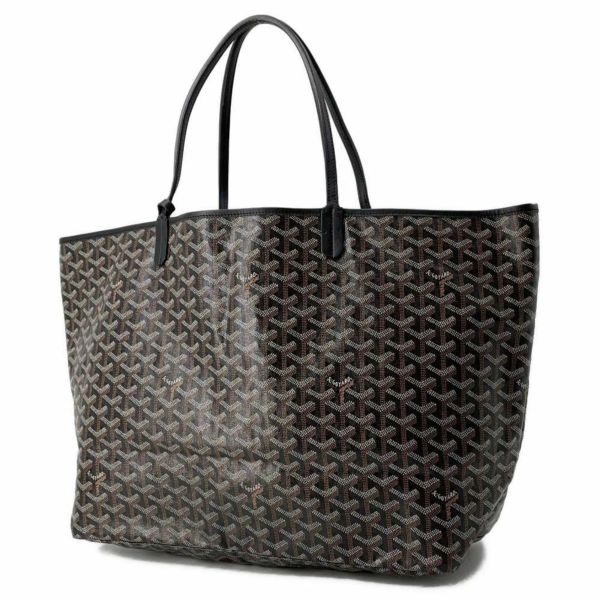 ゴヤール トートバッグ サンルイGM Saint Louis GOYARD バッグ ポーチ付き 黒