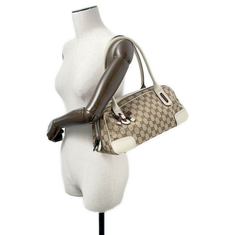 グッチ ショルダーバッグ GGキャンバス プリンシー キャンバス/レザー 161720 GUCCI ミニボストンバッグ