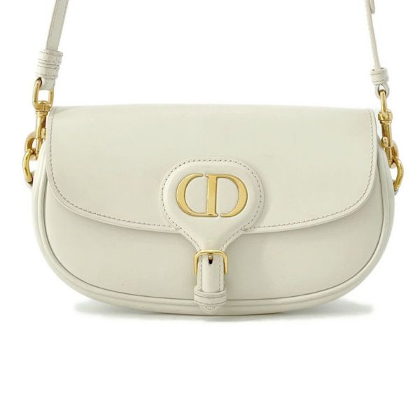 クリスチャン・ディオール ショルダーバッグ ボビー イーストウエスト レザー Christian Dior バッグ 白
