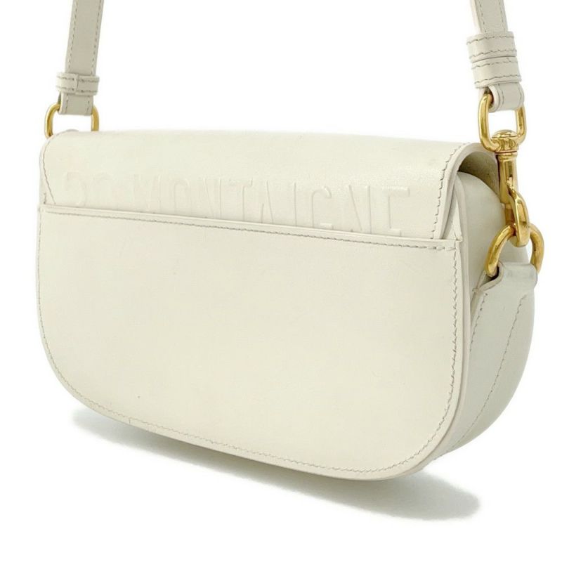 クリスチャン・ディオール ショルダーバッグ ボビー イーストウエスト レザー Christian Dior バッグ 白