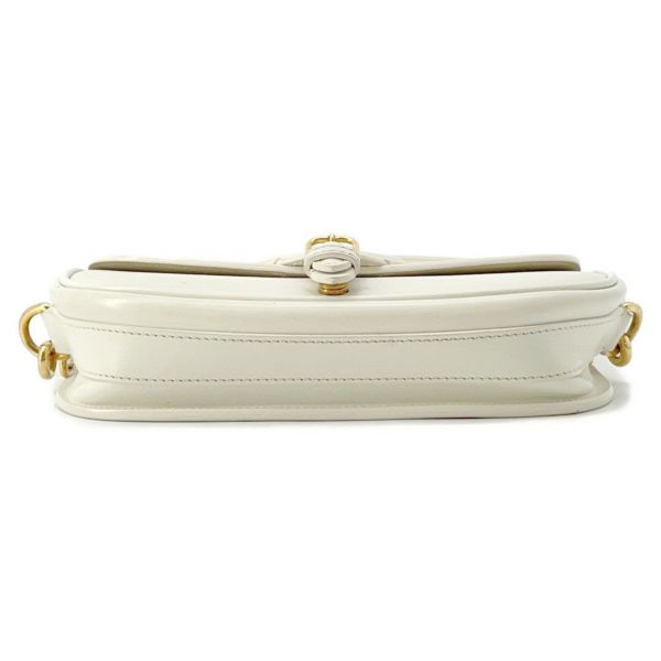 クリスチャン・ディオール ショルダーバッグ ボビー イーストウエスト レザー Christian Dior バッグ 白