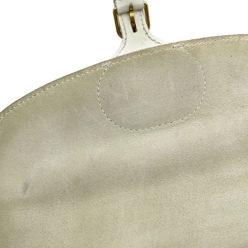 クリスチャン・ディオール ショルダーバッグ ボビー イーストウエスト レザー Christian Dior バッグ 白