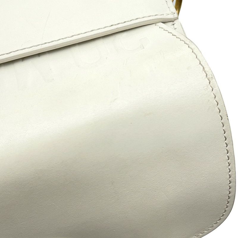 クリスチャン・ディオール ショルダーバッグ ボビー イーストウエスト レザー Christian Dior バッグ 白
