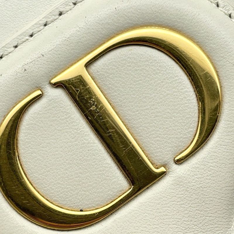 クリスチャン・ディオール ショルダーバッグ ボビー イーストウエスト レザー Christian Dior バッグ 白