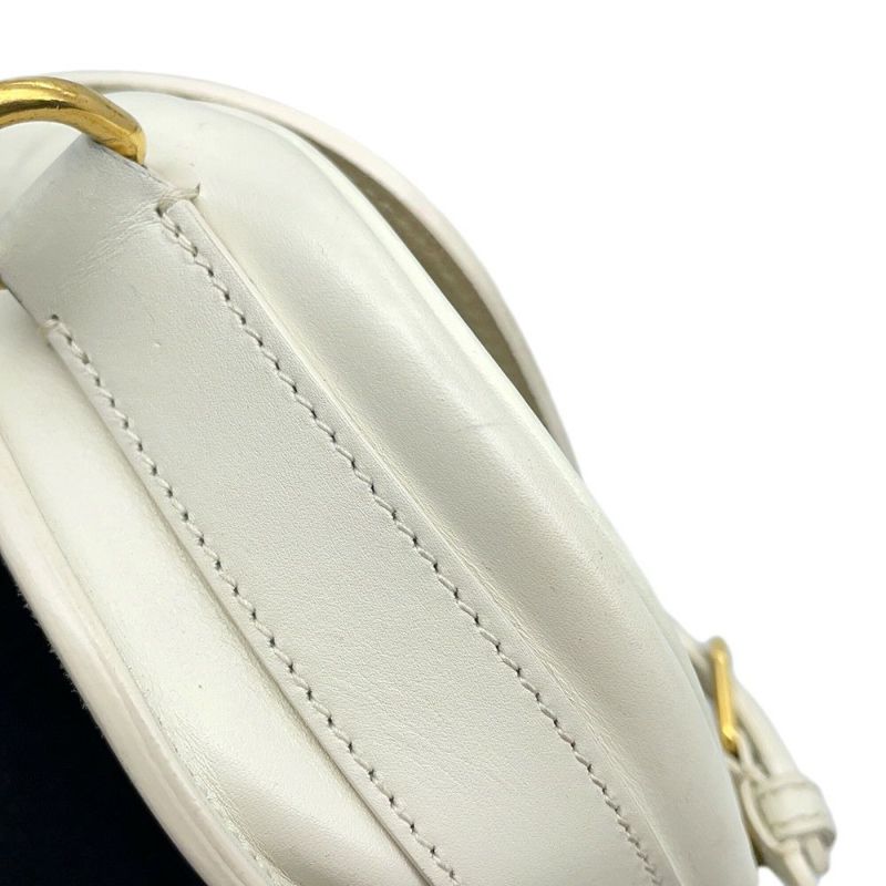 クリスチャン・ディオール ショルダーバッグ ボビー イーストウエスト レザー Christian Dior バッグ 白