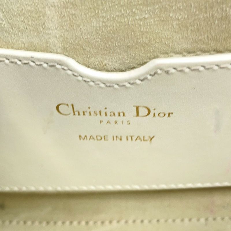 クリスチャン・ディオール ショルダーバッグ ボビー イーストウエスト レザー Christian Dior バッグ 白