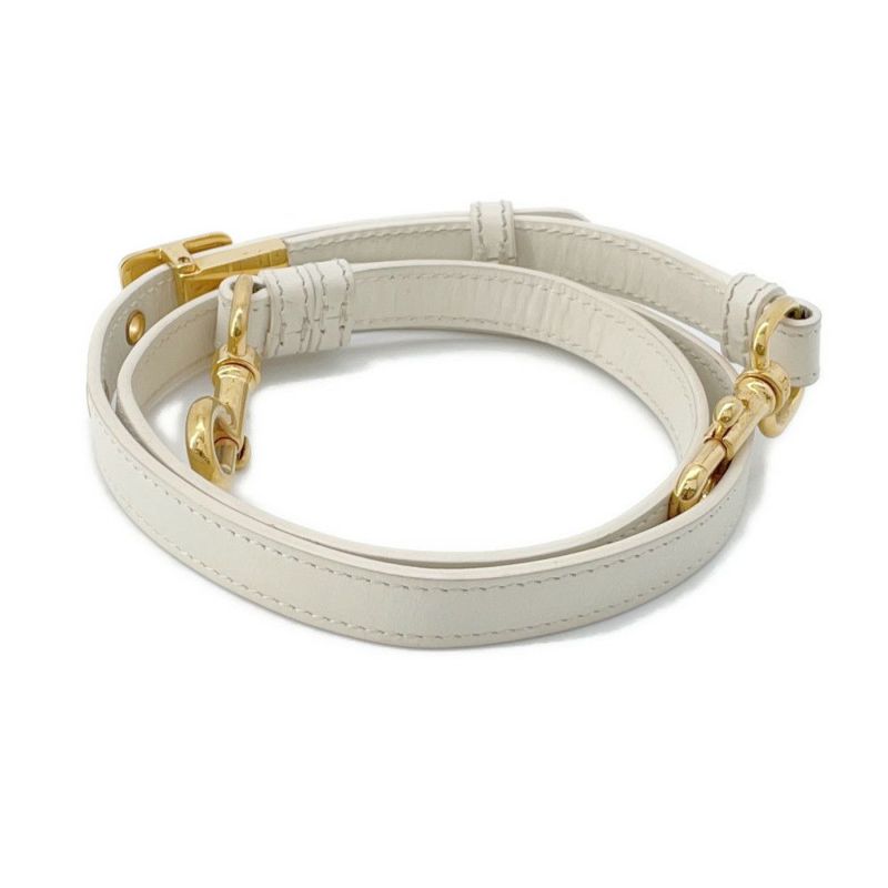 クリスチャン・ディオール ショルダーバッグ ボビー イーストウエスト レザー Christian Dior バッグ 白