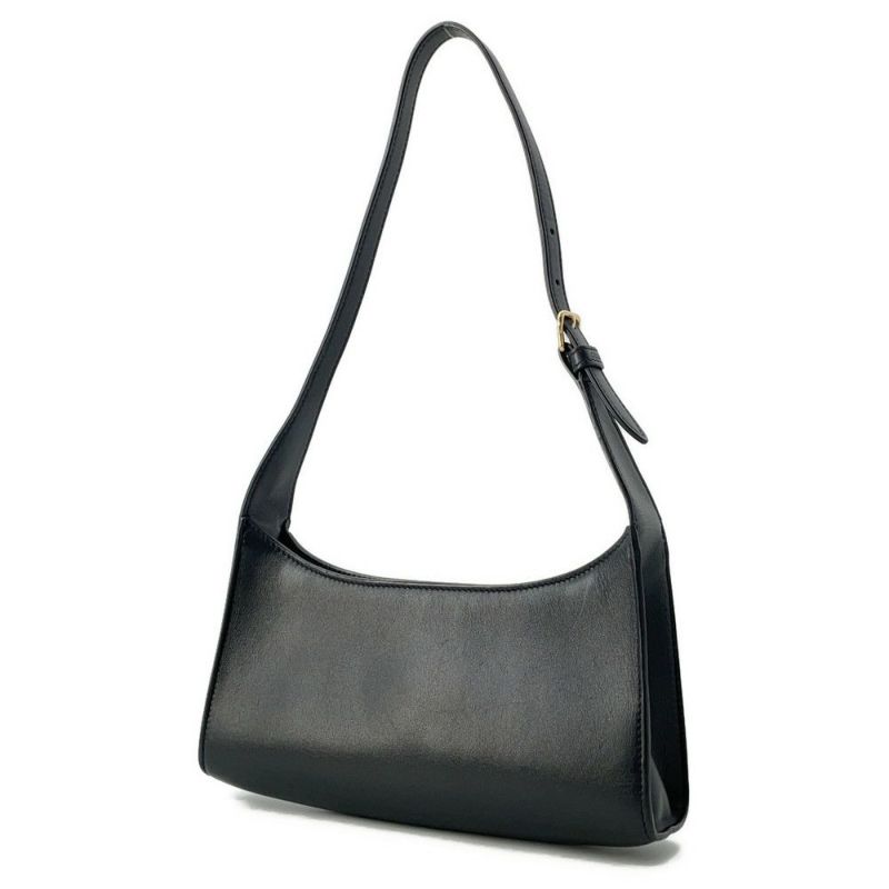 セリーヌ ショルダーバッグ キュイル トリオンフ レザー 198153DU3.38NO CELINE ワンショルダー 黒