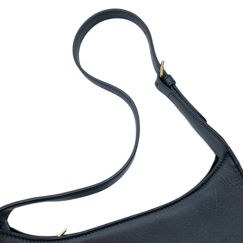 セリーヌ ショルダーバッグ キュイル トリオンフ レザー 198153DU3.38NO CELINE ワンショルダー 黒