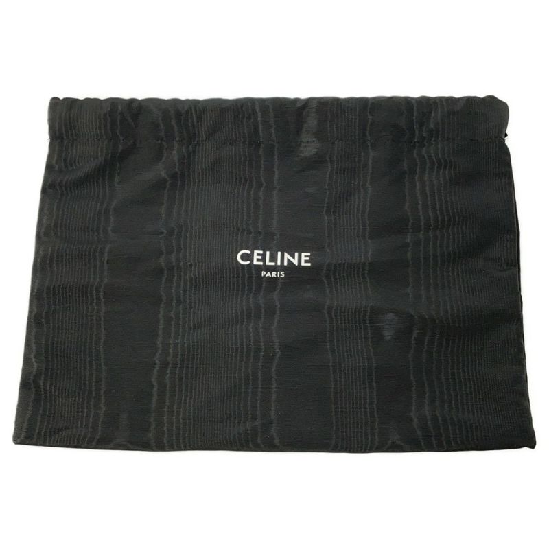 セリーヌ ショルダーバッグ キュイル トリオンフ レザー 198153DU3.38NO CELINE ワンショルダー 黒