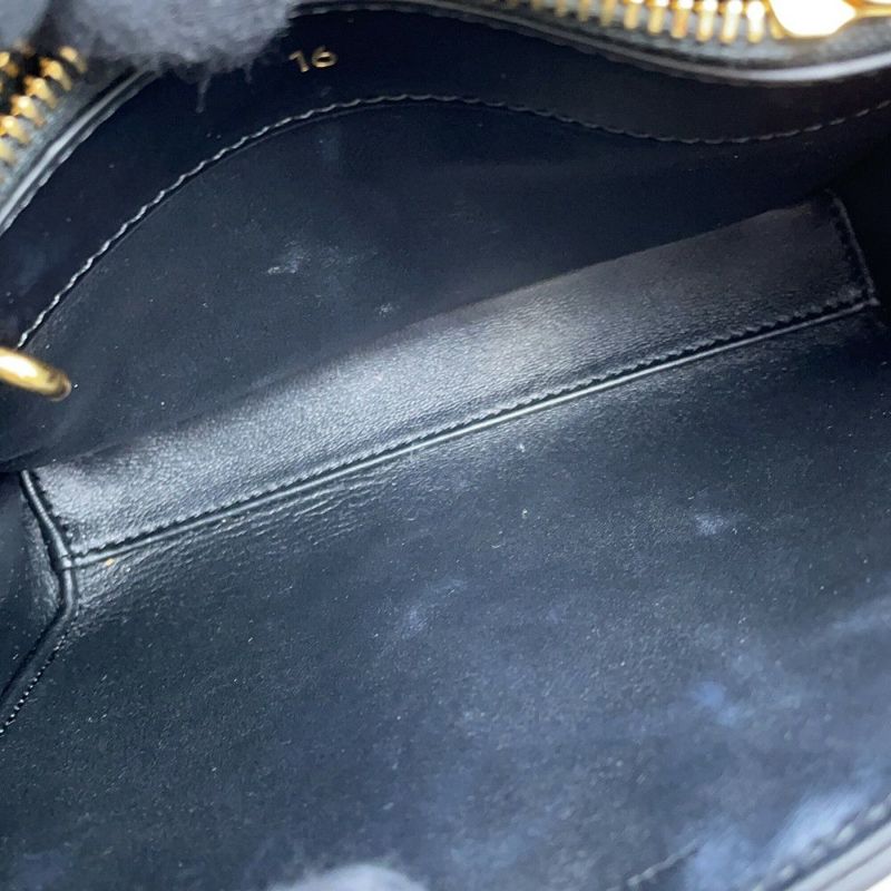 セリーヌ ハンドバッグ セーズ ミニ 16 カーフスキン 197983BEY CELINE バッグ 2wayショルダーバッグ 黒