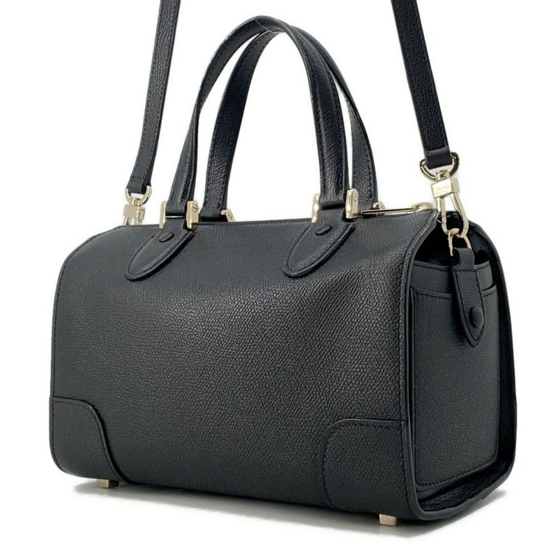 ヴァレクストラ ハンドバッグ バビラ ミニ レザー WBBB0031028LOC99NN Valextra ショルダーバッグ 黒