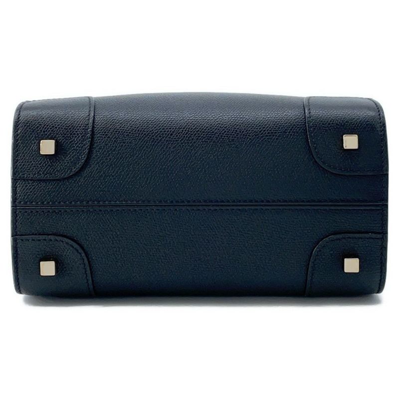 ヴァレクストラ ハンドバッグ バビラ ミニ レザー WBBB0031028LOC99NN Valextra ショルダーバッグ 黒