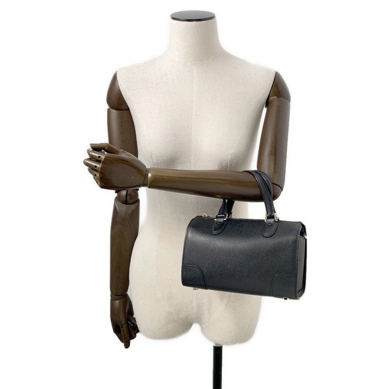 ヴァレクストラ ハンドバッグ バビラ ミニ レザー WBBB0031028LOC99NN Valextra ショルダーバッグ 黒