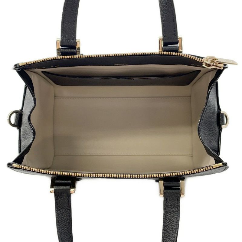 ヴァレクストラ ハンドバッグ バビラ ミニ レザー WBBB0031028LOC99NN Valextra ショルダーバッグ 黒