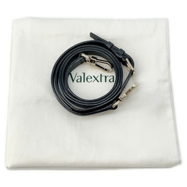 ヴァレクストラ ハンドバッグ バビラ ミニ レザー WBBB0031028LOC99NN Valextra ショルダーバッグ 黒