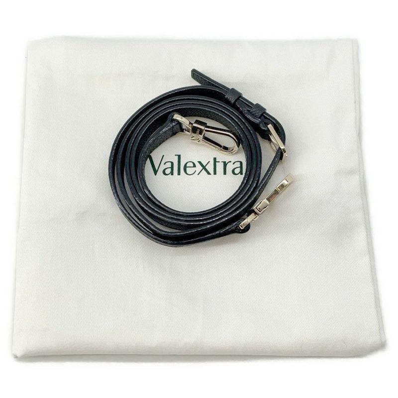 ヴァレクストラ ハンドバッグ バビラ ミニ レザー WBBB0031028LOC99NN Valextra ショルダーバッグ 黒