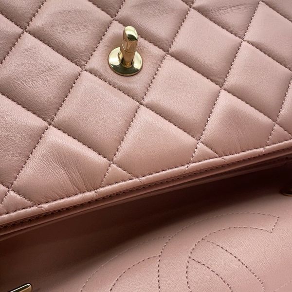 シャネル ハンドバッグ トレンディCC トップハンドル マトラッセ ココマーク ラムスキン A69923 CHANEL 2wayチェーンショルダー