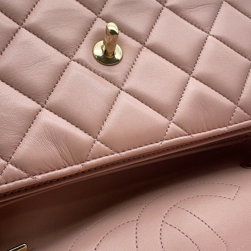 シャネル ハンドバッグ トレンディCC トップハンドル マトラッセ ココマーク ラムスキン A69923 CHANEL 2wayチェーンショルダー