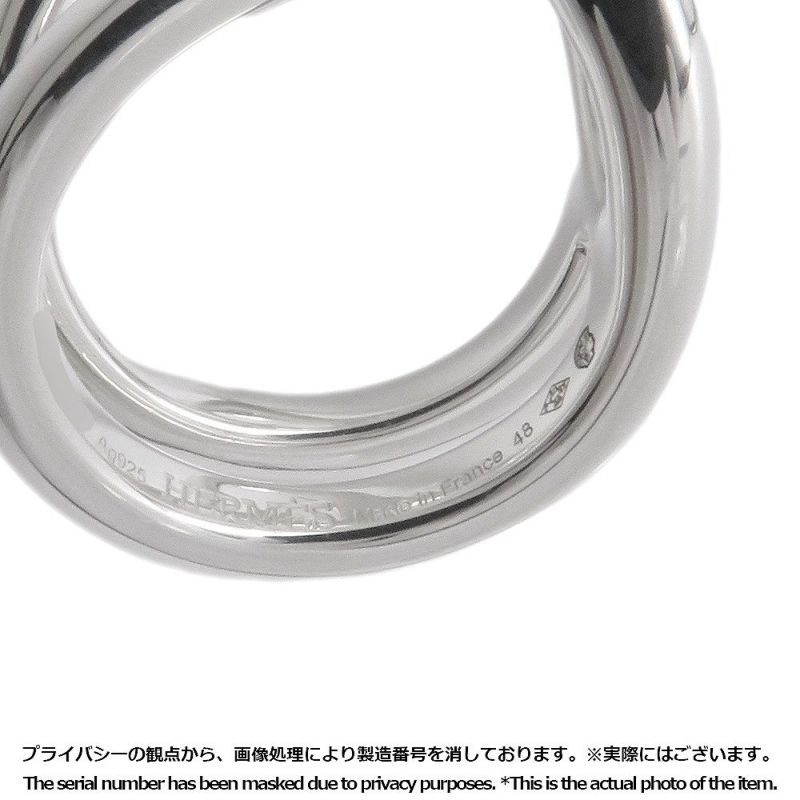 エルメス リング シェーヌダンクル パンク リング SV925シルバー リングサイズ48 HERMES ジュエリー 指輪