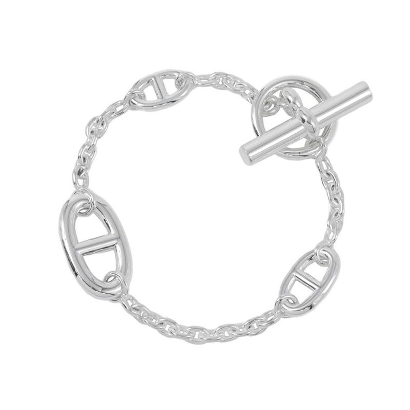 エルメス ブレスレット シェーヌダンクル ファランドール SV925シルバー サイズLG HERMES ジュエリー