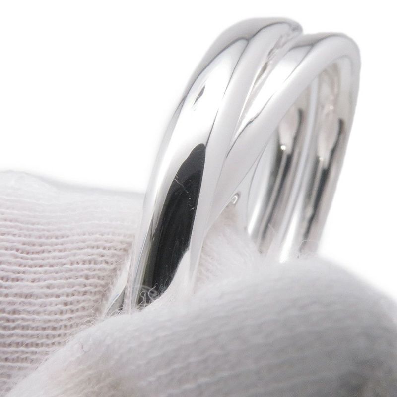 エルメス リング シェーヌダンクル パンク ダブルリング SV925シルバー リングサイズ50 HERMES 指輪 ダブル フィンガー