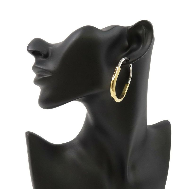 ティファニー ピアス ロック ピアス エクストララージ ダイヤモンド 計0.32ct K18YG/K18WG Tiffany&Co.